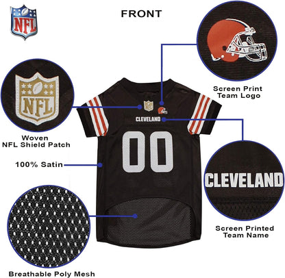 NFL Cleveland Browns Dog Jersey - Medium, Football Jersey Costume for Dogs
