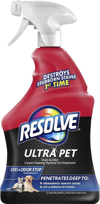 Resolve Ultra Pet Carpet Cleaner Spray, Pet Stain Remover, 32Oz