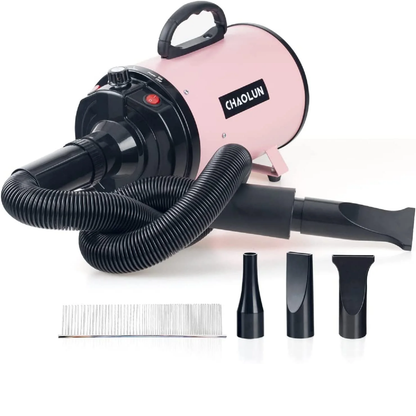 Pet Dryer for Pet Grooming, Pet Hair Dryer with Heater, Pink