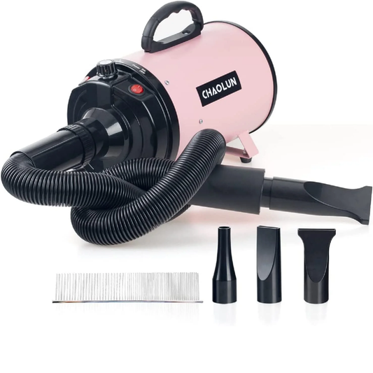 Pet Dryer for Pet Grooming, Pet Hair Dryer with Heater, Pink