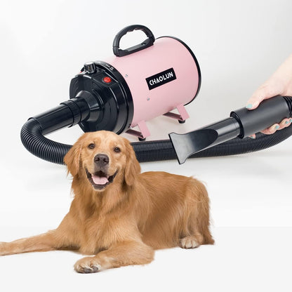 Pet Dryer for Pet Grooming, Pet Hair Dryer with Heater, Pink