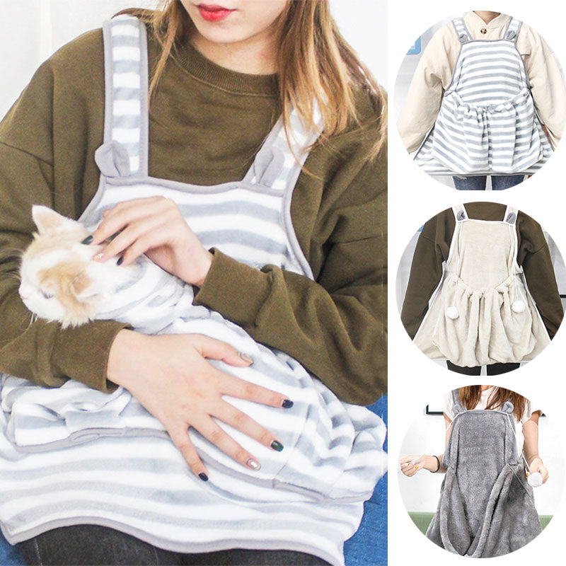 Pets Apron Women Touch the Cat Small Dog Clothes Non-Stick Anti-Grab for Pets