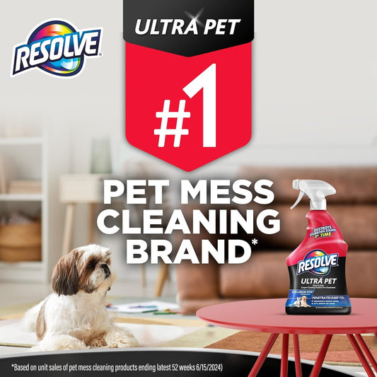 Resolve Ultra Pet Carpet Cleaner Spray, Pet Stain Remover, 32Oz