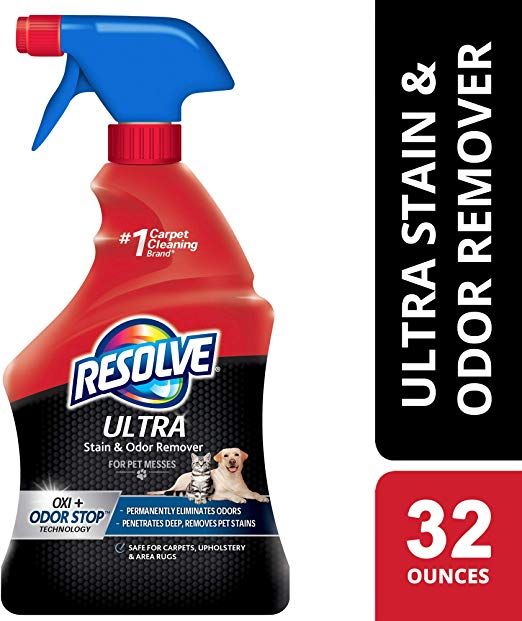 Resolve Ultra Pet Carpet Cleaner Spray, Pet Stain Remover, 32Oz