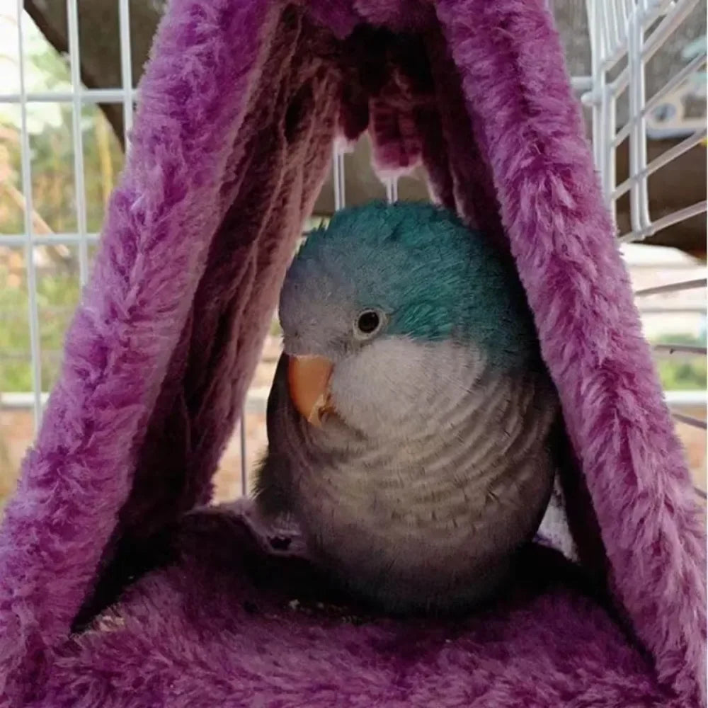  New, Pet Bird & Parrot Cage, Warm Hammock Hut Tent Fashion Bed, Hanging Cave for Sleeping and Hatching Cage 